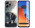 Funda Silicona compatible con Xiaomi Redmi 12 diseño Elefante Dibujos