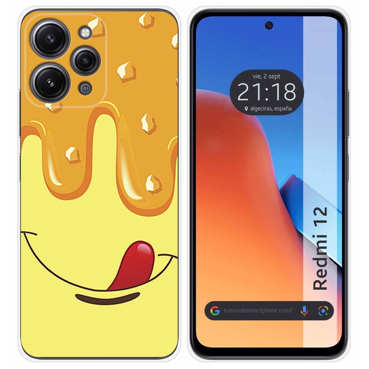 Funda Silicona compatible con Xiaomi Redmi 12 diseño Helado Vainilla Dibujos