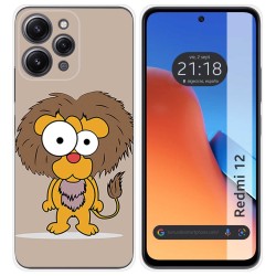 Funda Silicona compatible con Xiaomi Redmi 12 diseño Leon Dibujos