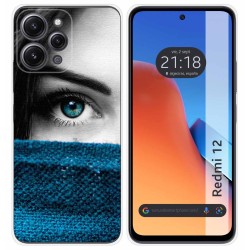 Funda Silicona compatible con Xiaomi Redmi 12 diseño Ojo Dibujos