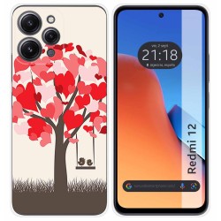 Funda Silicona compatible con Xiaomi Redmi 12 diseño Pajaritos Dibujos