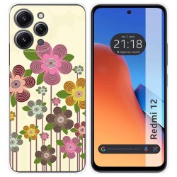 Funda Silicona compatible con Xiaomi Redmi 12 diseño Primavera En Flor Dibujos