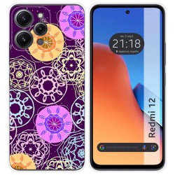 Funda Silicona compatible con Xiaomi Redmi 12 diseño Radial Dibujos