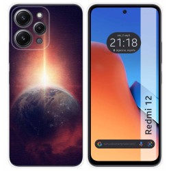 Funda Silicona compatible con Xiaomi Redmi 12 diseño Tierra Dibujos