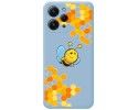 Funda Silicona Líquida Azul compatible con Xiaomi Redmi 12 diseño Abeja Dibujos