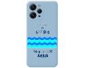 Funda Silicona Líquida Azul compatible con Xiaomi Redmi 12 diseño Agua Dibujos