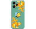 Funda Silicona Líquida Verde compatible con Xiaomi Redmi 12 diseño Abeja Dibujos