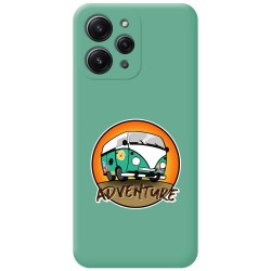 Funda Silicona Líquida Verde compatible con Xiaomi Redmi 12 diseño Adventure Dibujos