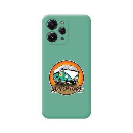 Funda Silicona Líquida Verde compatible con Xiaomi Redmi 12 diseño Adventure Dibujos