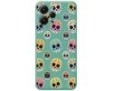 Funda Silicona Líquida Verde compatible con Xiaomi Redmi 12 diseño Catrina Dibujos