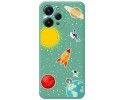 Funda Silicona Líquida Verde compatible con Xiaomi Redmi 12 diseño Espacio Dibujos