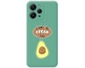 Funda Silicona Líquida Verde compatible con Xiaomi Redmi 12 diseño Vegan Life Dibujos