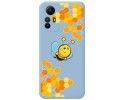 Funda Silicona Líquida Azul compatible con Xiaomi Redmi Note 12S diseño Abeja Dibujos