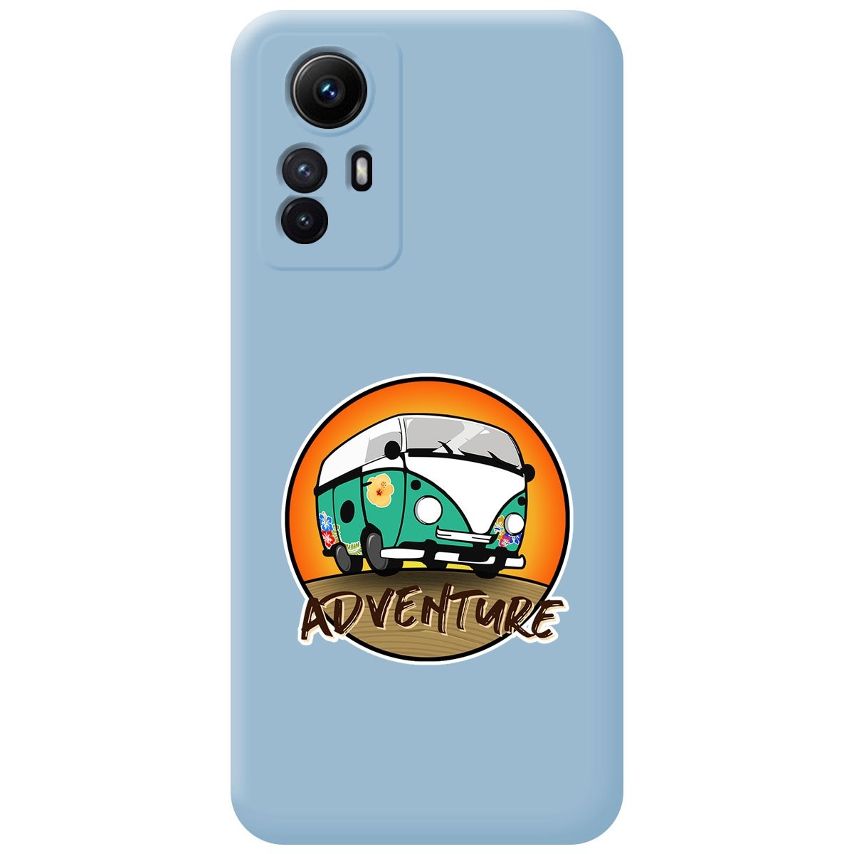 Funda Silicona Líquida Azul compatible con Xiaomi Redmi Note 12S diseño Adventure Dibujos