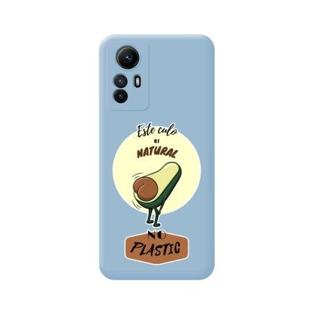 Funda Silicona Líquida Azul compatible con Xiaomi Redmi Note 12S diseño Culo Natural Dibujos