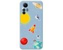 Funda Silicona Líquida Azul compatible con Xiaomi Redmi Note 12S diseño Espacio Dibujos