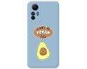 Funda Silicona Líquida Azul compatible con Xiaomi Redmi Note 12S diseño Vegan Life Dibujos