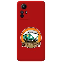 Funda Silicona Líquida Roja compatible con Xiaomi Redmi Note 12S diseño Adventure Dibujos