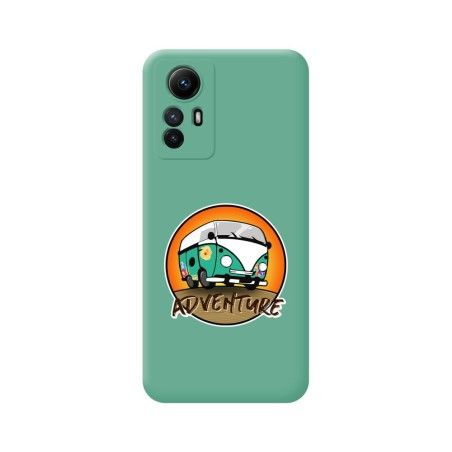 Funda Silicona Líquida Verde compatible con Xiaomi Redmi Note 12S diseño Adventure Dibujos