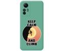 Funda Silicona Líquida Verde compatible con Xiaomi Redmi Note 12S diseño Hombre Escalada Dibujos
