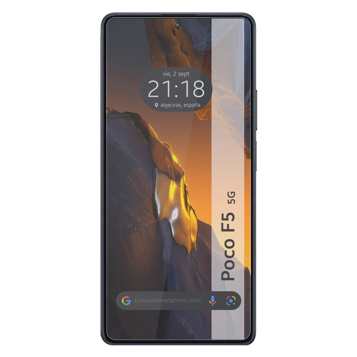 Protector Cristal Templado compatible con Xiaomi Poco F5 5G Vidrio
