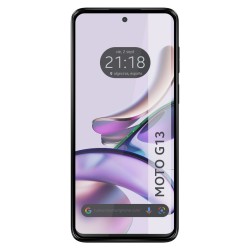 Protector Cristal Templado Completo 5D Full Glue Negro para Motorola Moto G13 Vidrio 2