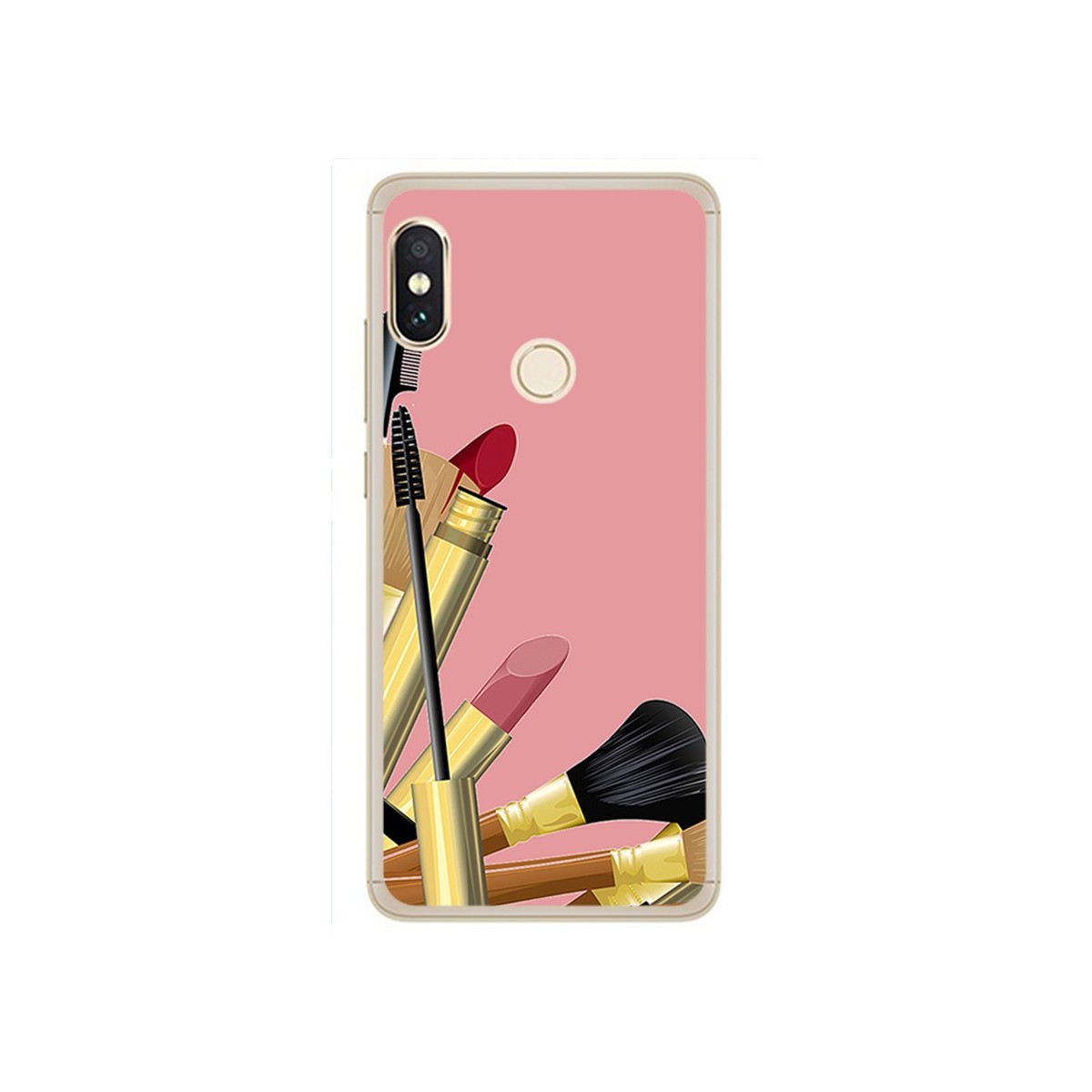 Funda Gel Tpu para Xiaomi Redmi Note 5 / Note 5 Pro Diseño Brochas Dibujos