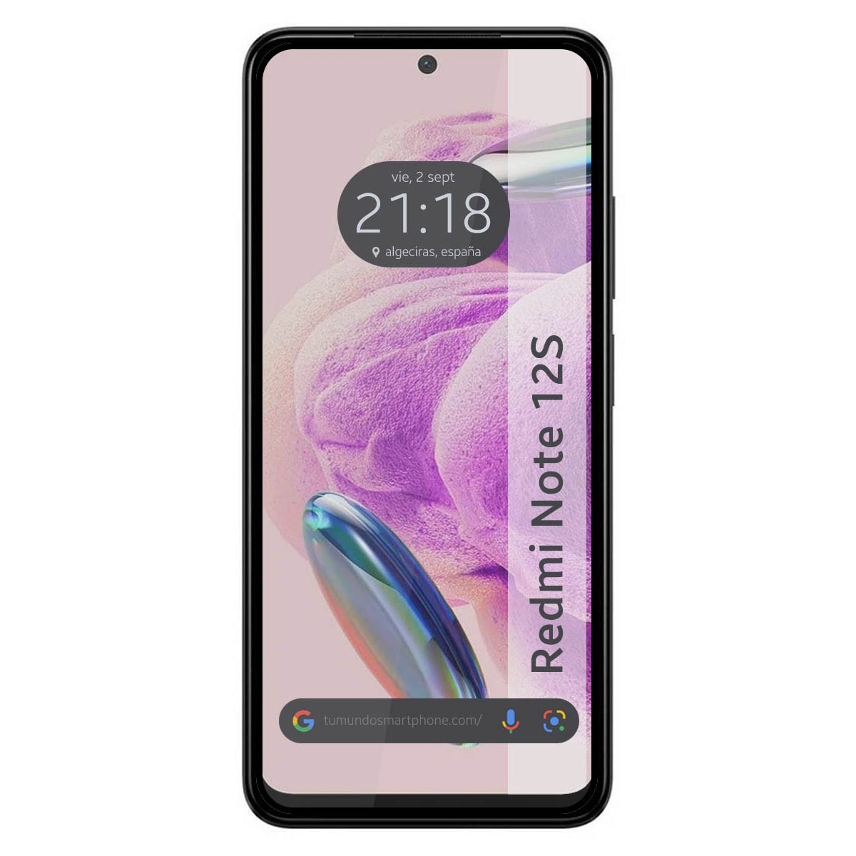 Protector Cristal Templado Completo 5D Full Glue Negro compatible con Xiaomi Redmi Note 12S Vidrio