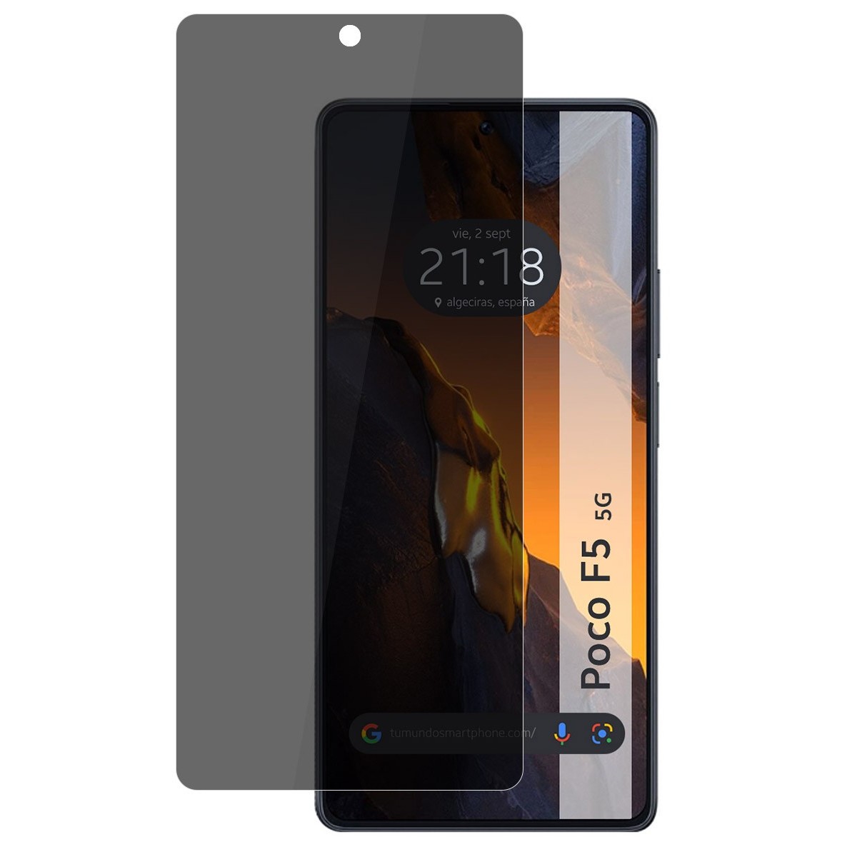 Protector Pantalla Hidrogel Privacidad Antiespías compatible con Xiaomi Poco F5 5G