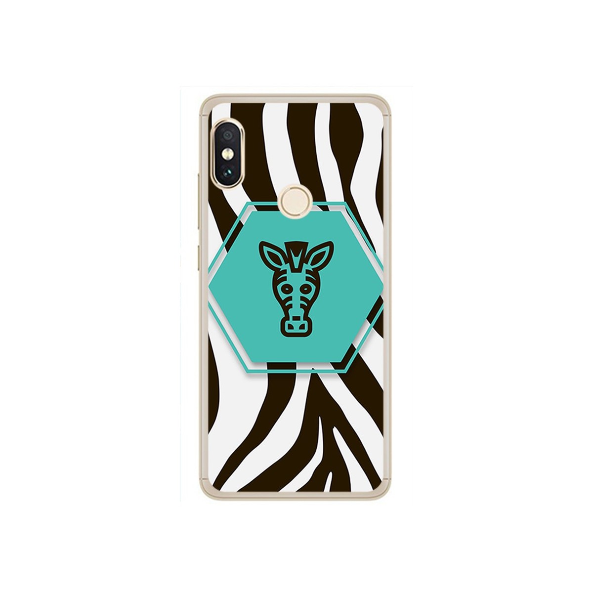 Funda Gel Tpu para Xiaomi Redmi Note 5 / Note 5 Pro Diseño Cebra Dibujos
