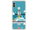 Funda Gel Tpu para Xiaomi Redmi Note 5 / Note 5 Pro Diseño Cohete Dibujos