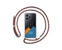 Personaliza tu Funda Colgante Transparente para Xiaomi Redmi 12 con Cordon Rosa / Dorado Dibujo Personalizada