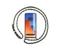 Funda Colgante Transparente compatible con Xiaomi Redmi 12 con Cordon Verde / Dorado