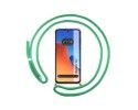 Funda Colgante Transparente compatible con Xiaomi Redmi 12 con Cordon Verde Agua
