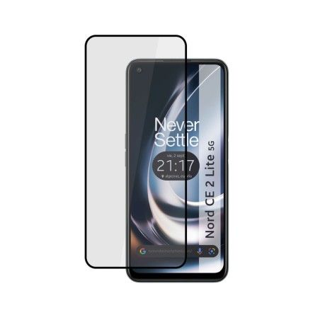 Protector Cristal Templado Completo 5D Full Glue Negro para Oneplus Nord CE 2 Lite 5G Vidrio