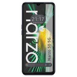 Protector Cristal Templado Completo 5D Full Glue Negro para Realme Narzo 50 5G Vidrio 2