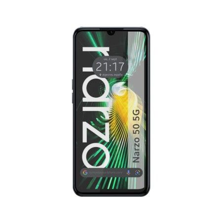 Protector Cristal Templado Completo 5D Full Glue Negro para Realme Narzo 50 5G Vidrio