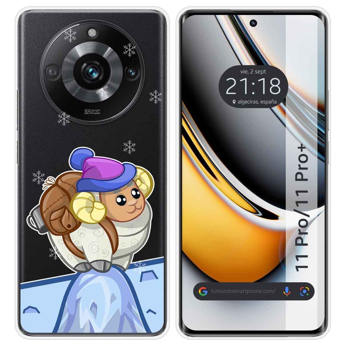 Funda Silicona Transparente para Realme 11 Pro / 11 Pro+ Plus 5G diseño Cabra Dibujos