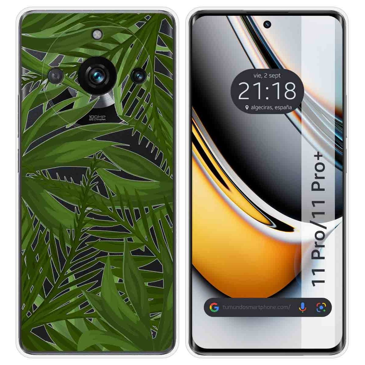 Funda Silicona Transparente para Realme 11 Pro / 11 Pro+ Plus 5G diseño Jungla Dibujos