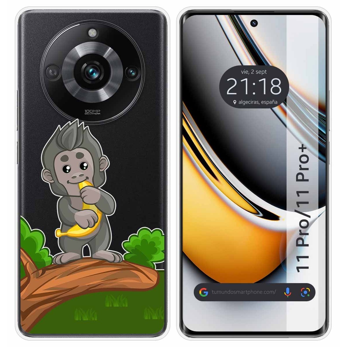 Funda Silicona Transparente para Realme 11 Pro / 11 Pro+ Plus 5G diseño Mono Dibujos