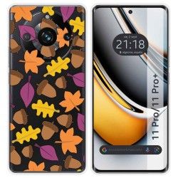 Funda Silicona Transparente para Realme 11 Pro / 11 Pro+ Plus 5G diseño Otoño Dibujos