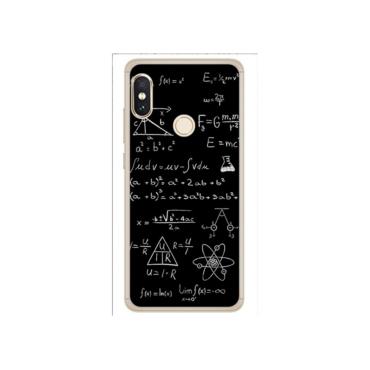 Funda Gel Tpu para Xiaomi Redmi Note 5 / Note 5 Pro Diseño Formulas Dibujos