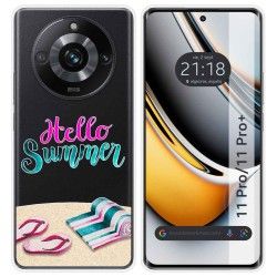 Funda Silicona Transparente para Realme 11 Pro / 11 Pro+ Plus 5G diseño Summer Dibujos