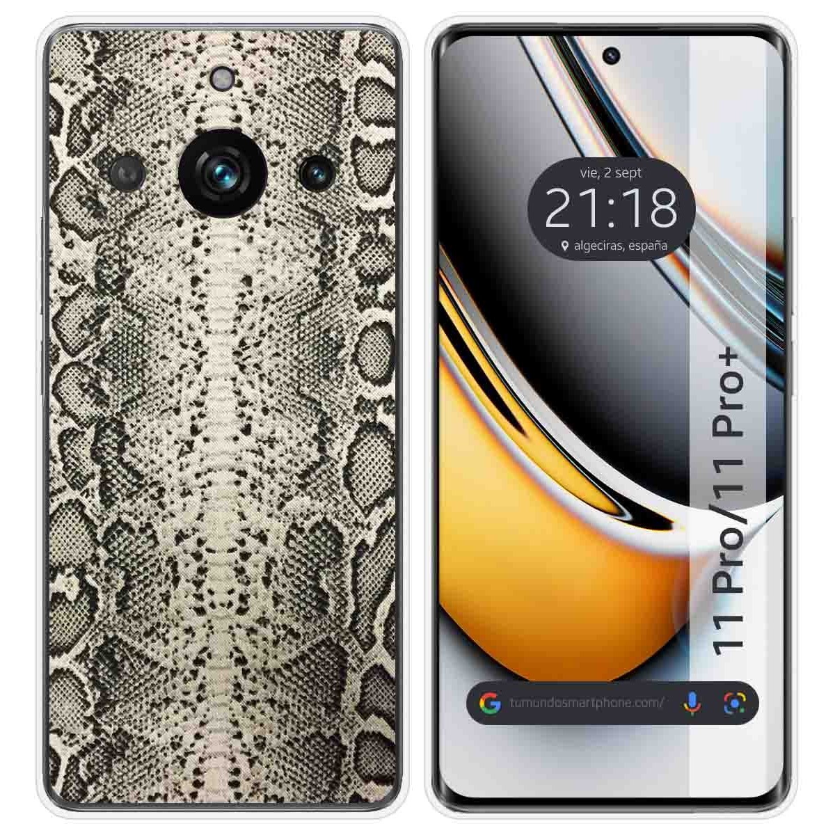 Funda Silicona para Realme 11 Pro / 11 Pro+ Plus 5G diseño Animal 01 Dibujos