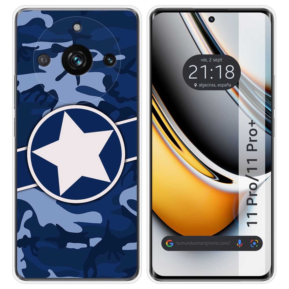 Funda Silicona para Realme 11 Pro / 11 Pro+ Plus 5G diseño Camuflaje 03 Dibujos