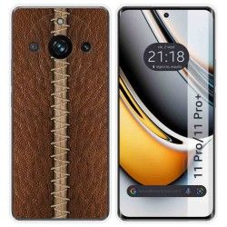 Funda Silicona para Realme 11 Pro / 11 Pro+ Plus 5G diseño Cuero 01 Dibujos