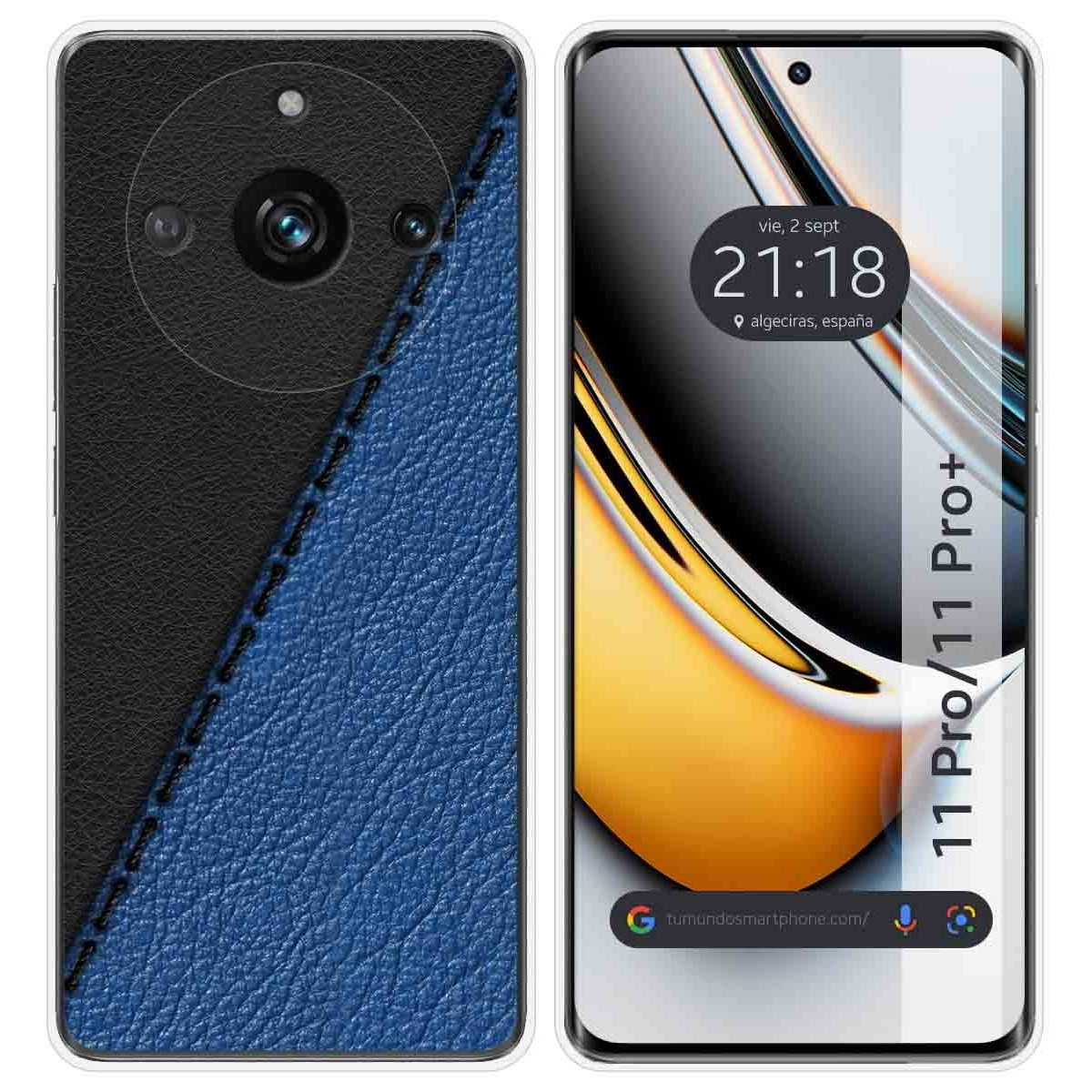 Funda Silicona para Realme 11 Pro / 11 Pro+ Plus 5G diseño Cuero 02 Dibujos