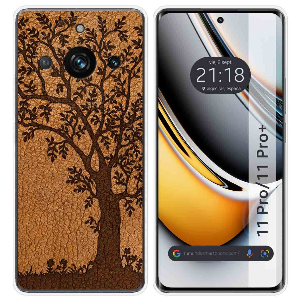 Funda Silicona para Realme 11 Pro / 11 Pro+ Plus 5G diseño Cuero 03 Dibujos