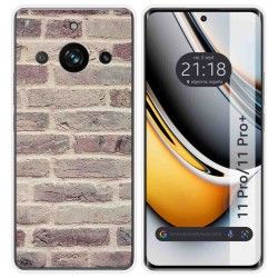 Funda Silicona para Realme 11 Pro / 11 Pro+ Plus 5G diseño Ladrillo 01 Dibujos
