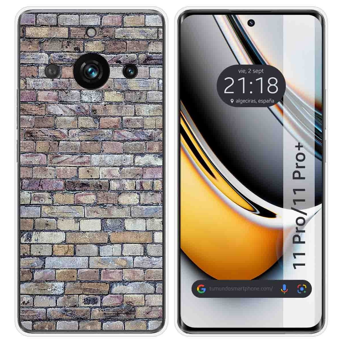 Funda Silicona para Realme 11 Pro / 11 Pro+ Plus 5G diseño Ladrillo 02 Dibujos